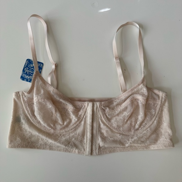 NWT Intimately Free People Lace Underwire Corset Front Hook Bustier bra large - Picture 4 of 12